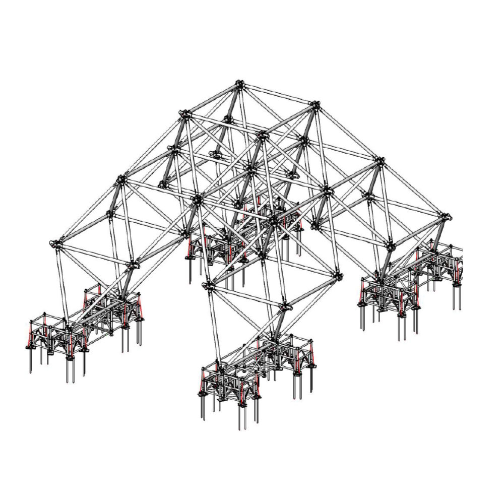 Crowd Roof Cone (dry hire, excl. evt. staalconstructie)